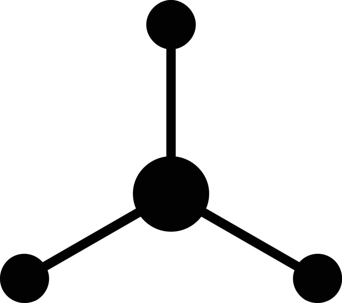 Molekül-Glyphe-Symbol vektor