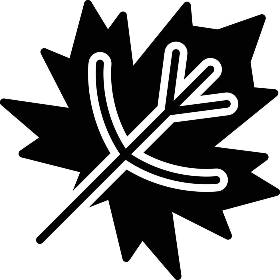 Symbol für trockene Blätter vektor