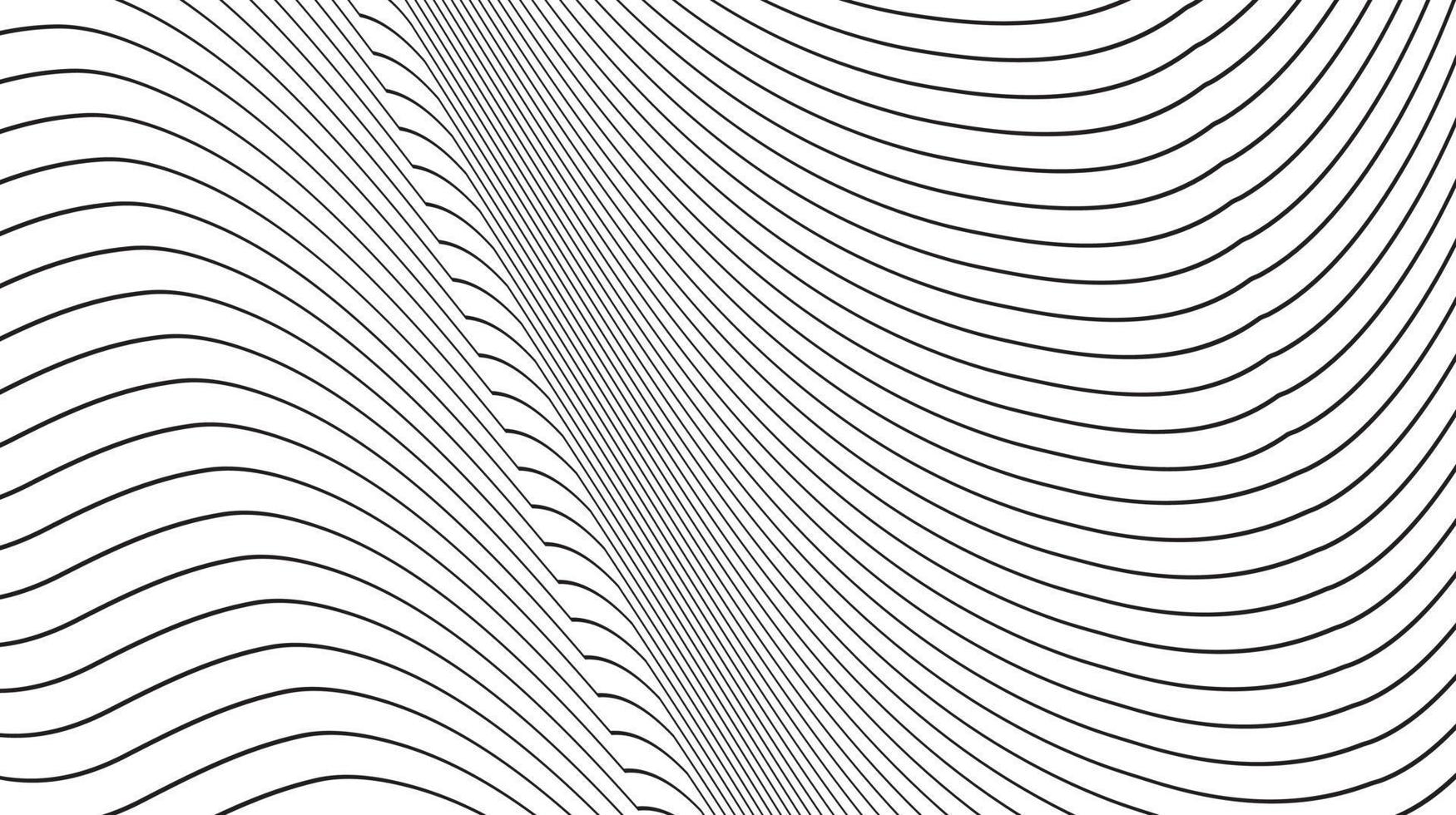 Minimale runde Linien abstrakter futuristischer Tech-Hintergrund. Vektor-Digital-Kunst-Banner vektor