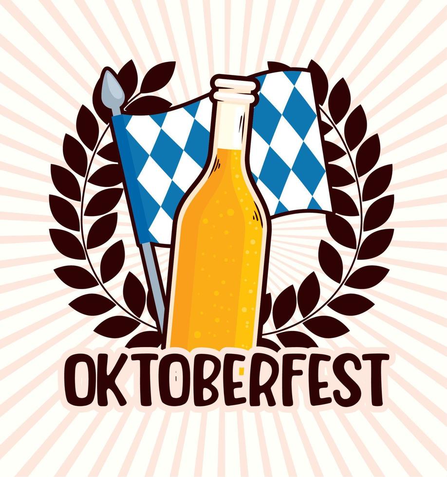 oktoberfest schriftzug poster vektor