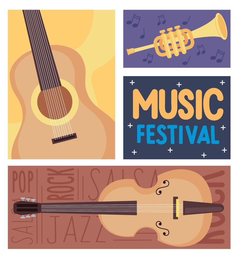 Musikfestival Poster vektor
