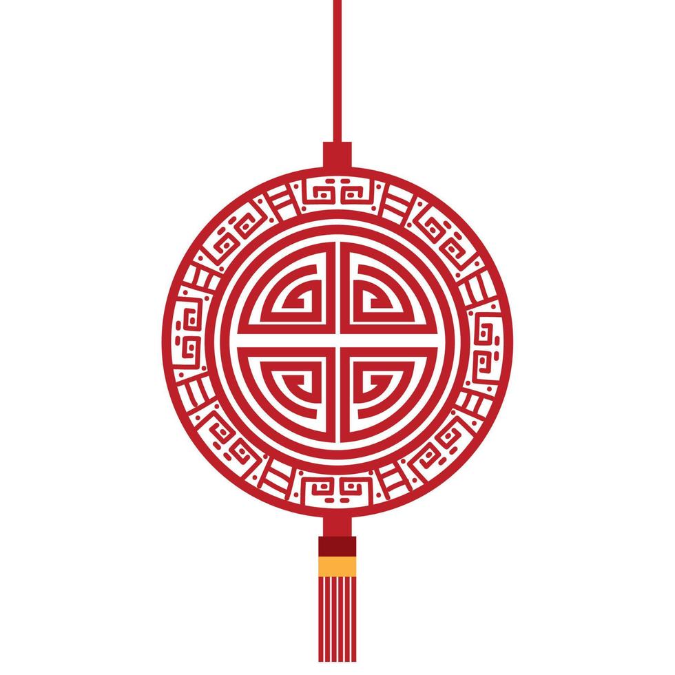 kinesisk röd dekoration vektor