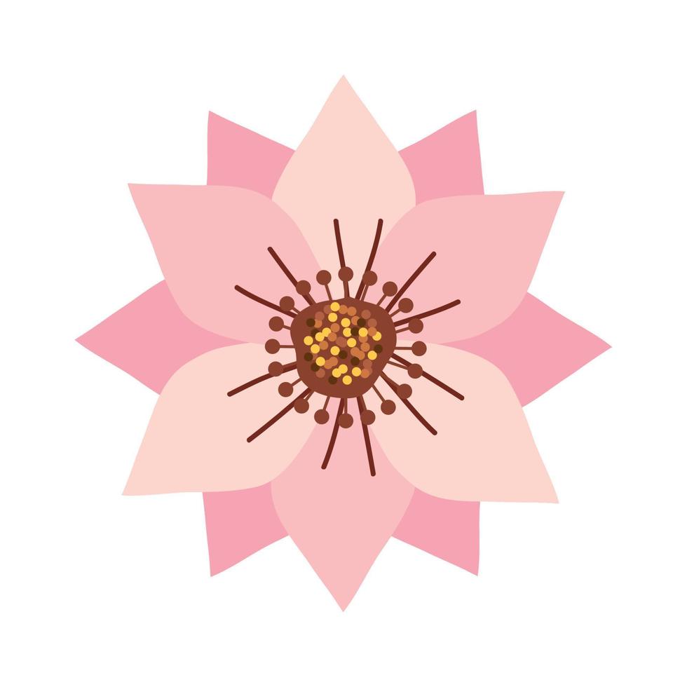 rosa Blumengarten vektor