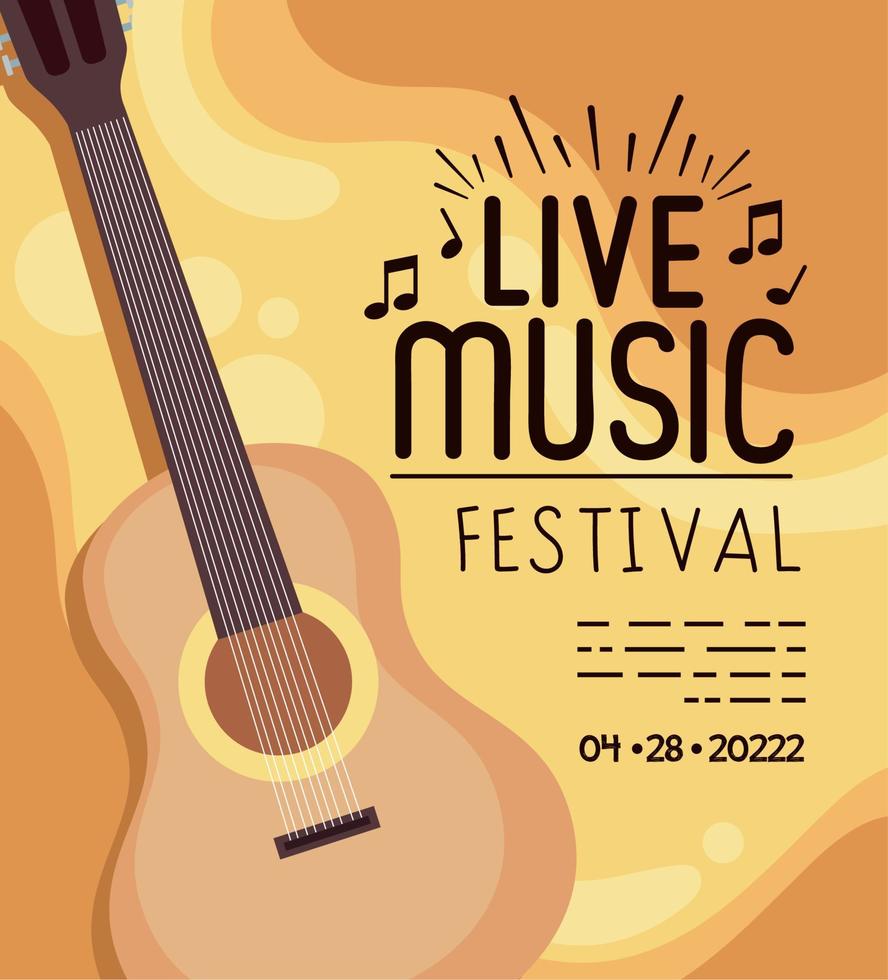 Live-Musikfestival-Plakat vektor