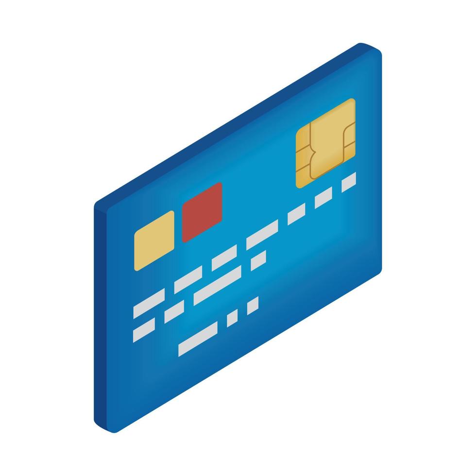 Kreditkarte aus Kunststoff vektor