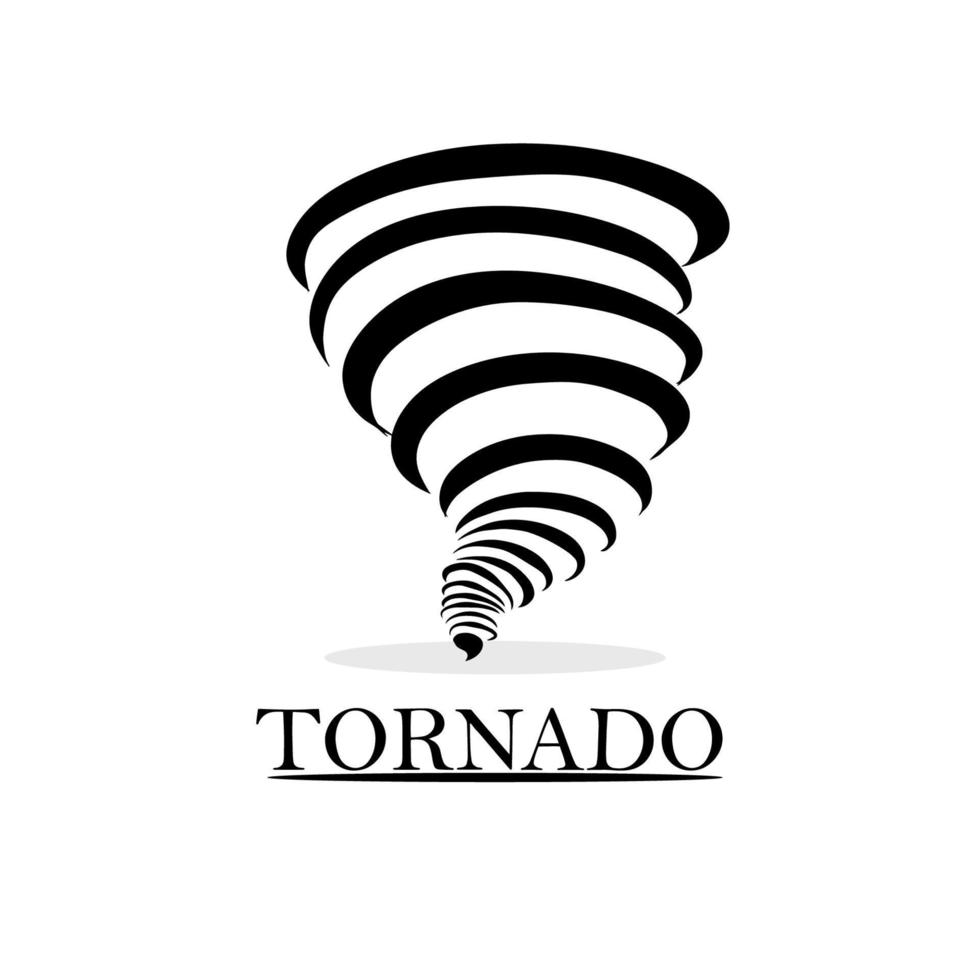 Illustrationen Logo-Tornado auf weißem Hintergrund vektor