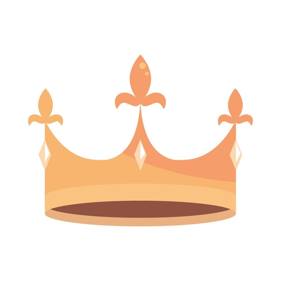 guld kunglig krona vektor