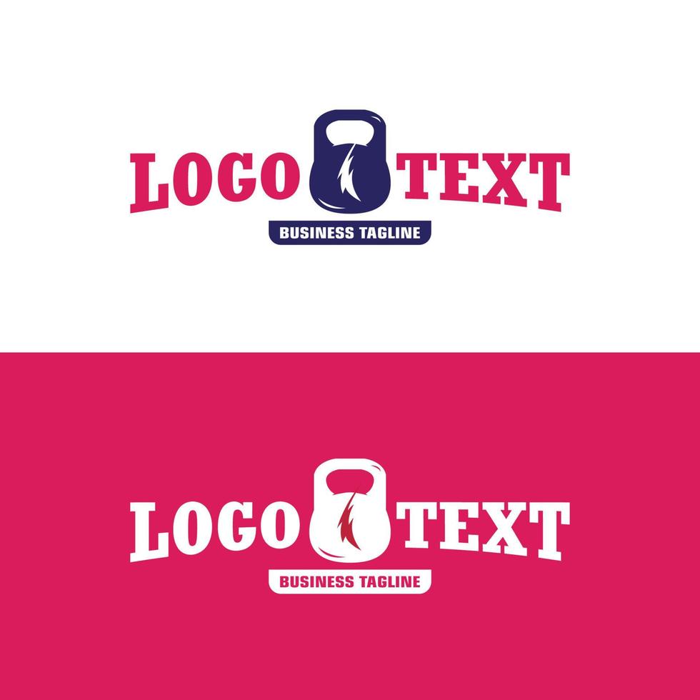 Gym logotyp design mall för företag vektor
