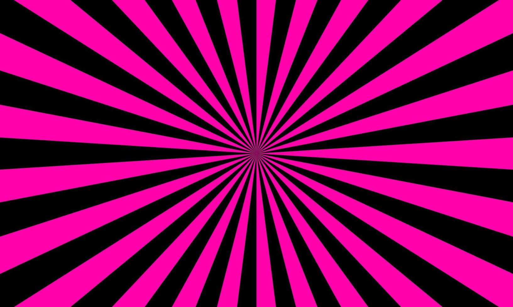 schwarz rosa farbe platzen hintergrund. Strahlen Hintergrund im Retro-Stil. Vektor. vektor