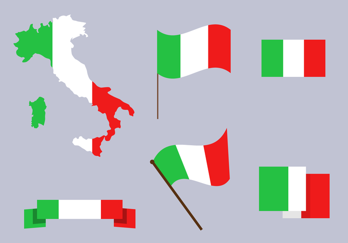 Kostenlose Italien Karte Vektor