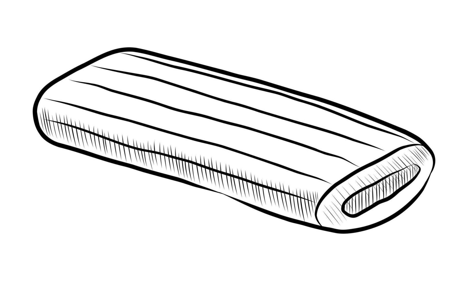 svart vektor illustration av mörbakelse småkakor med fyllning isolerat på en vit bakgrund