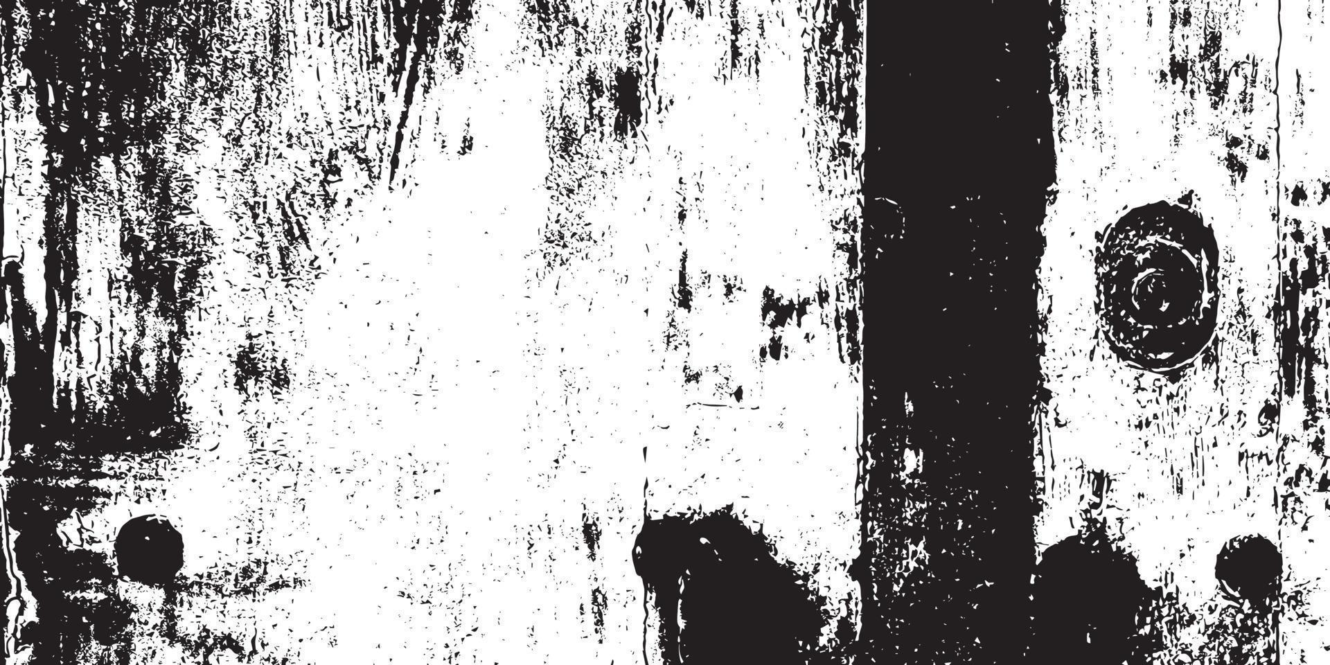 schwarz-weiße Distress-Overlay-Textur. alt im Alter von Vintage-Hintergrund. vektor