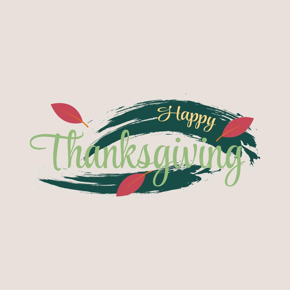 Happy Thanksgiving Schriftzug Abzeichen. Vektor-Illustration vektor