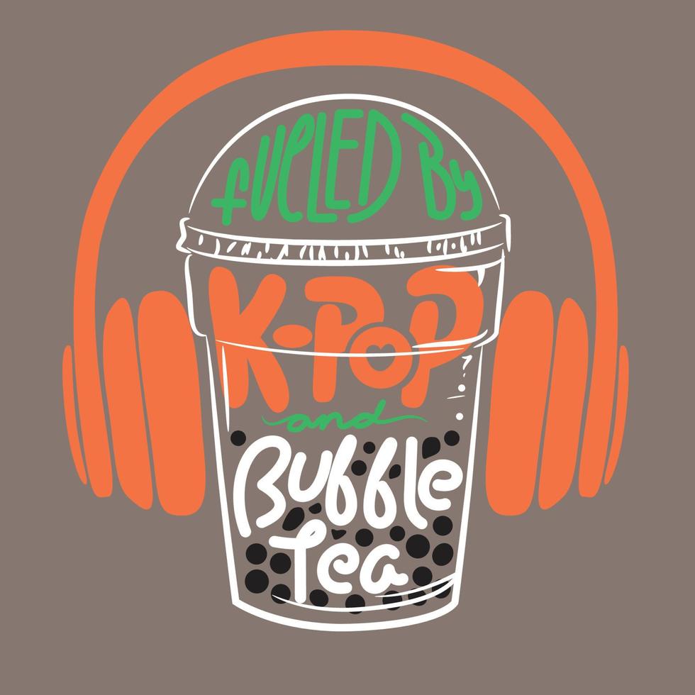 Kpop Bubble Tea vektor