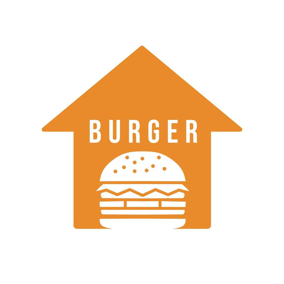 Burger-Haus-Logo-Design vektor