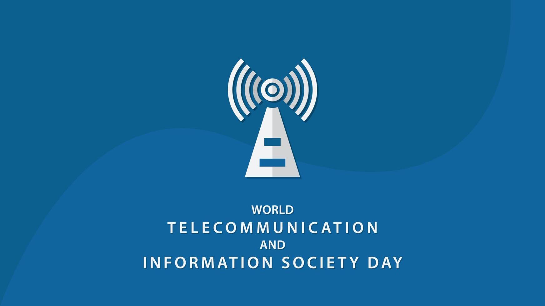 Welttag der Telekommunikation und Informationsgesellschaft. Vektor-Illustration vektor