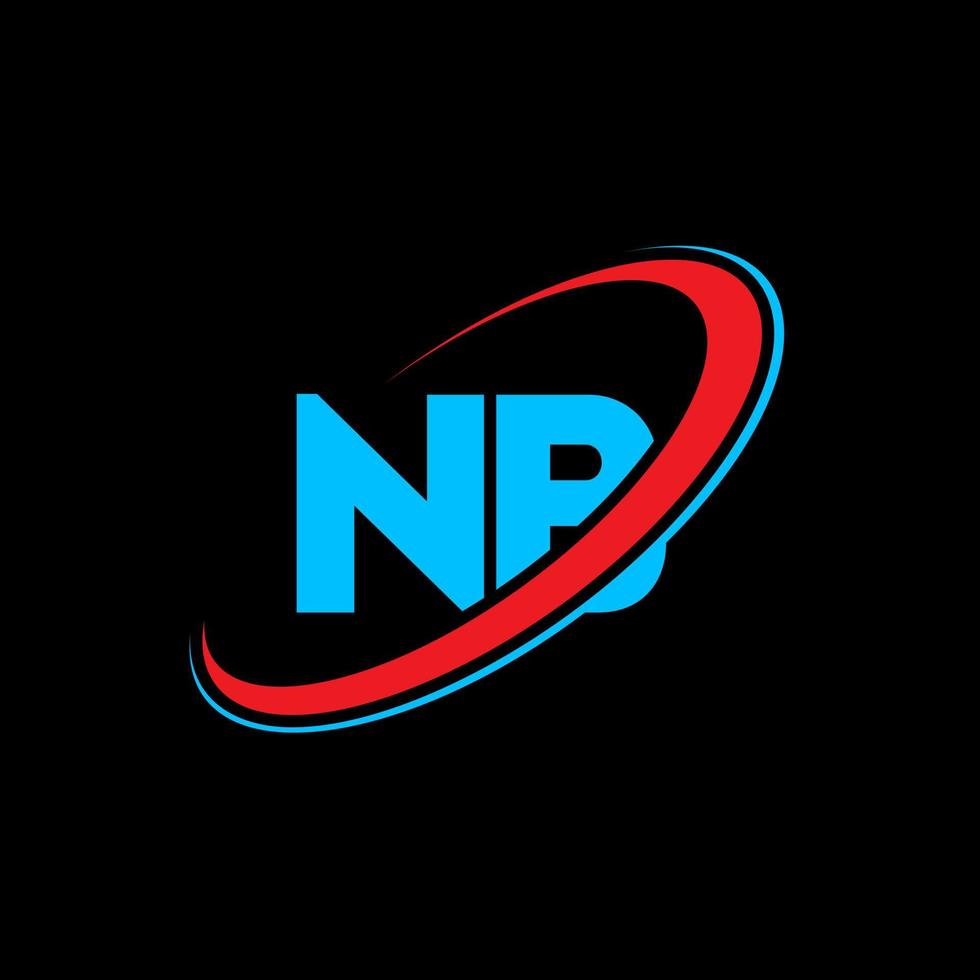 nb nb Buchstabe Logo-Design. Anfangsbuchstabe nb verknüpfter Kreis Monogramm-Logo in Großbuchstaben rot und blau. NB-Logo, NB-Design. nb, nb vektor