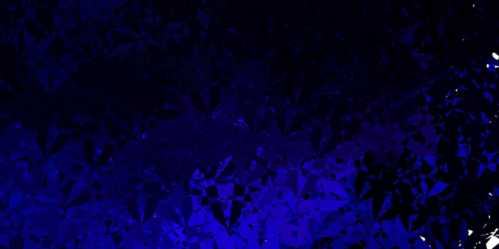 mörkrosa, blå vektorbakgrund med polygonala former. vektor