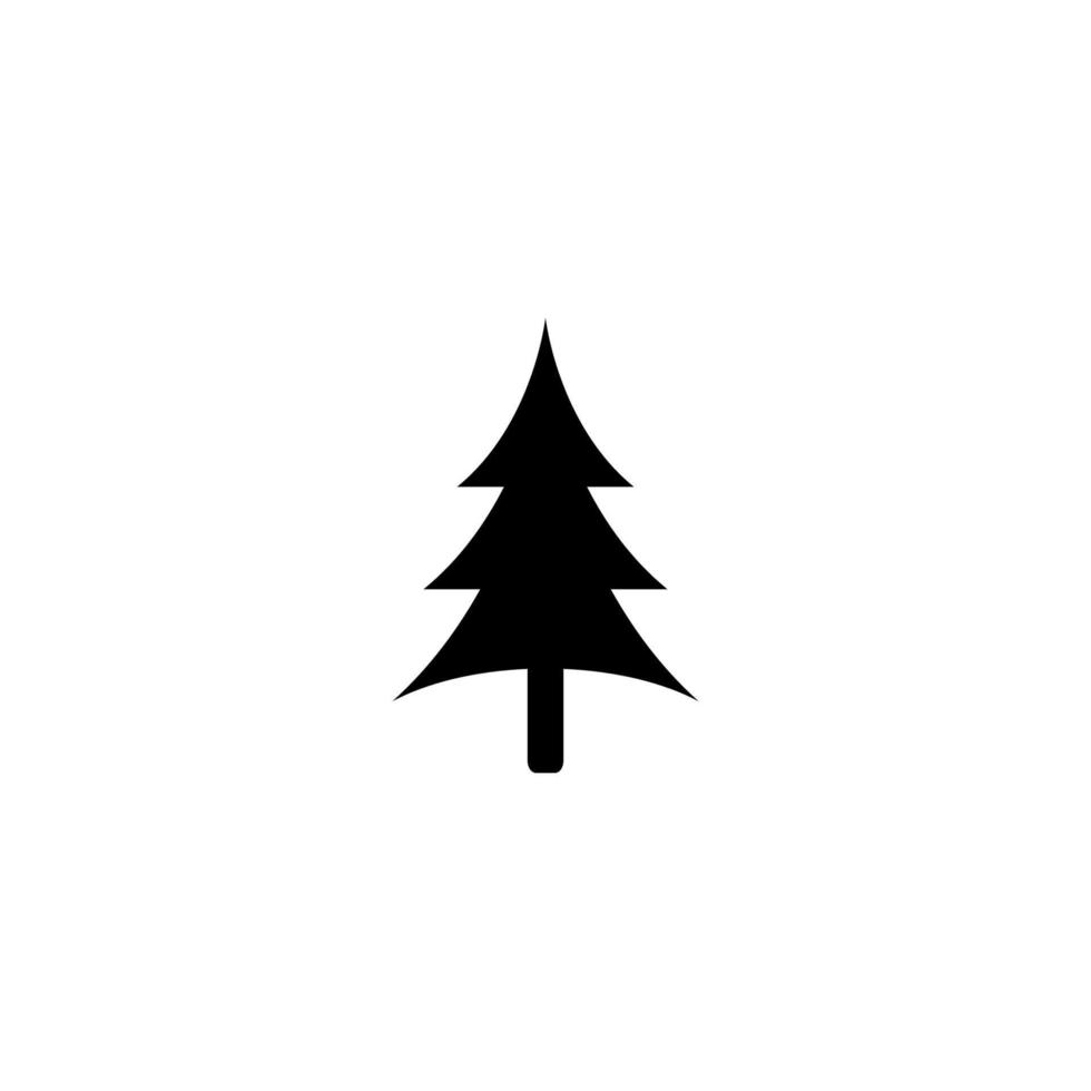 Weihnachtsbaum-Vektor-Logo-Symbol-Illustration vektor