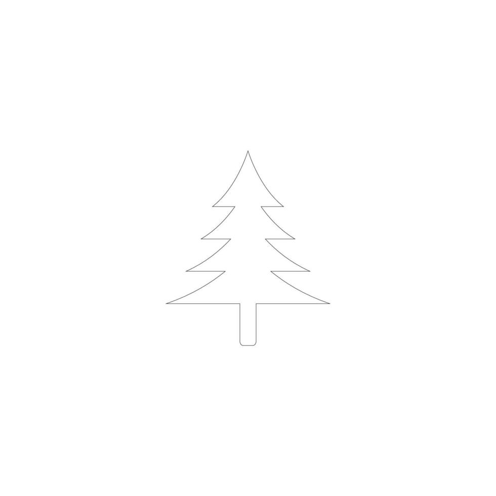 Weihnachtsbaum-Vektor-Logo-Symbol-Illustration vektor