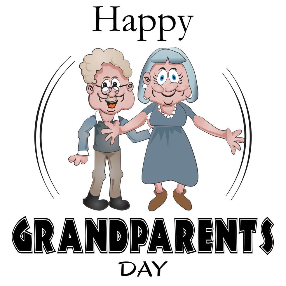 Großeltern-Tag-Zeichen vektor