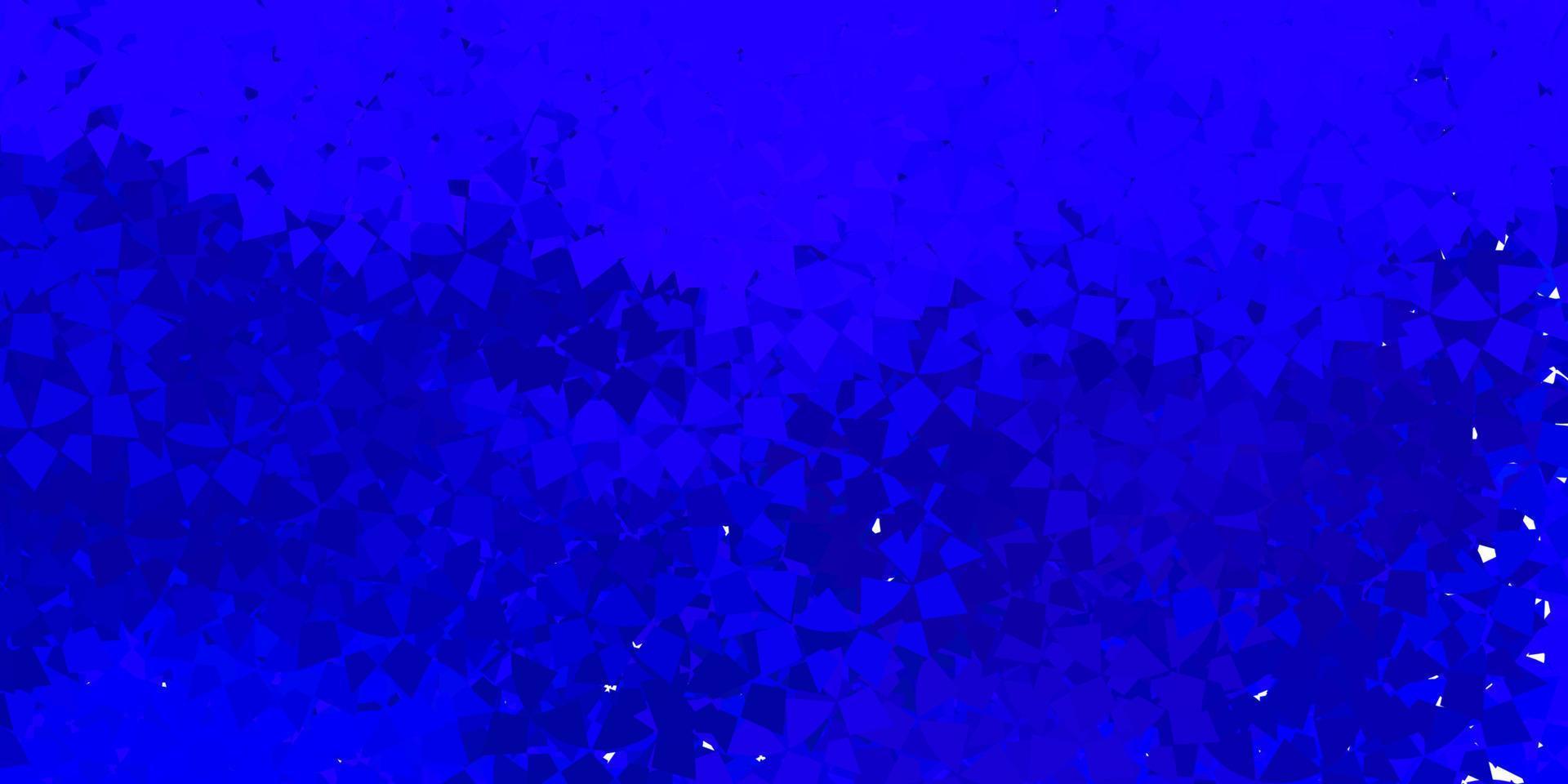 dunkelrosa, blauer Vektorhintergrund mit polygonalen Formen. vektor