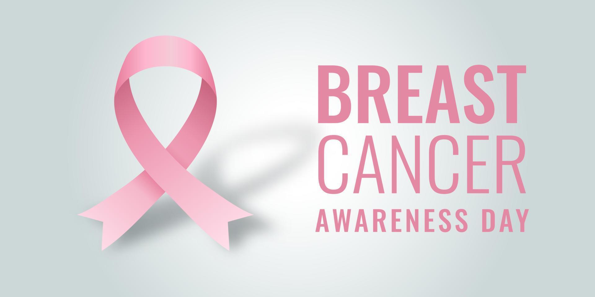 Banner für den Monat der Aufklärung über Brustkrebs vektor