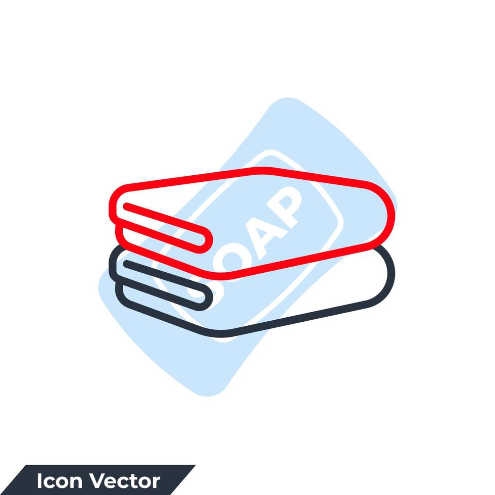 handduk ikon logotyp vektor illustration. vikta handdukar symbol mall för grafisk och webb design samling