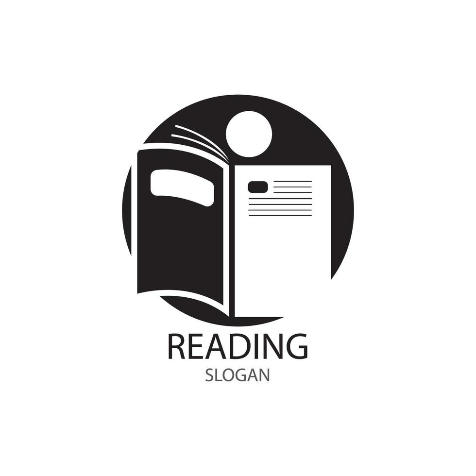 Buch Bildung Logo Vorlage Vektor Illustration Design