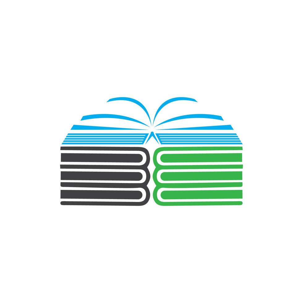 Buch Bildung Logo Vorlage Vektor Illustration Design