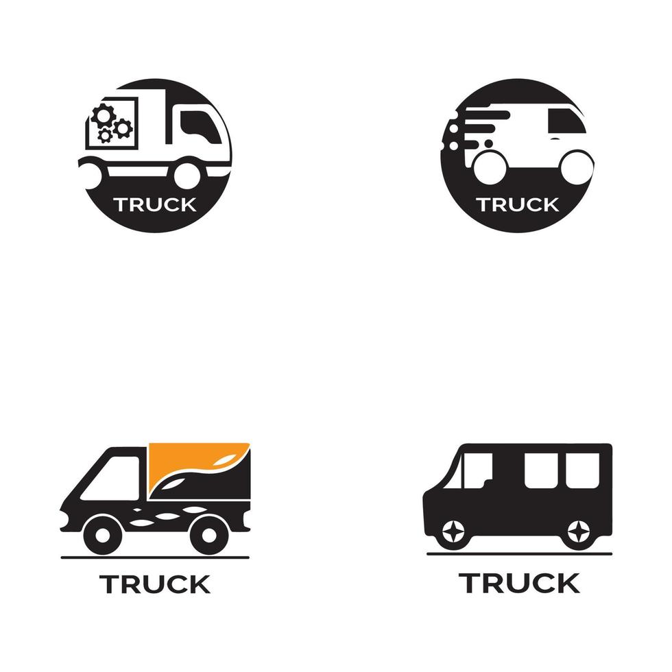 lkw-symbol illustration vektorvorlage vektor