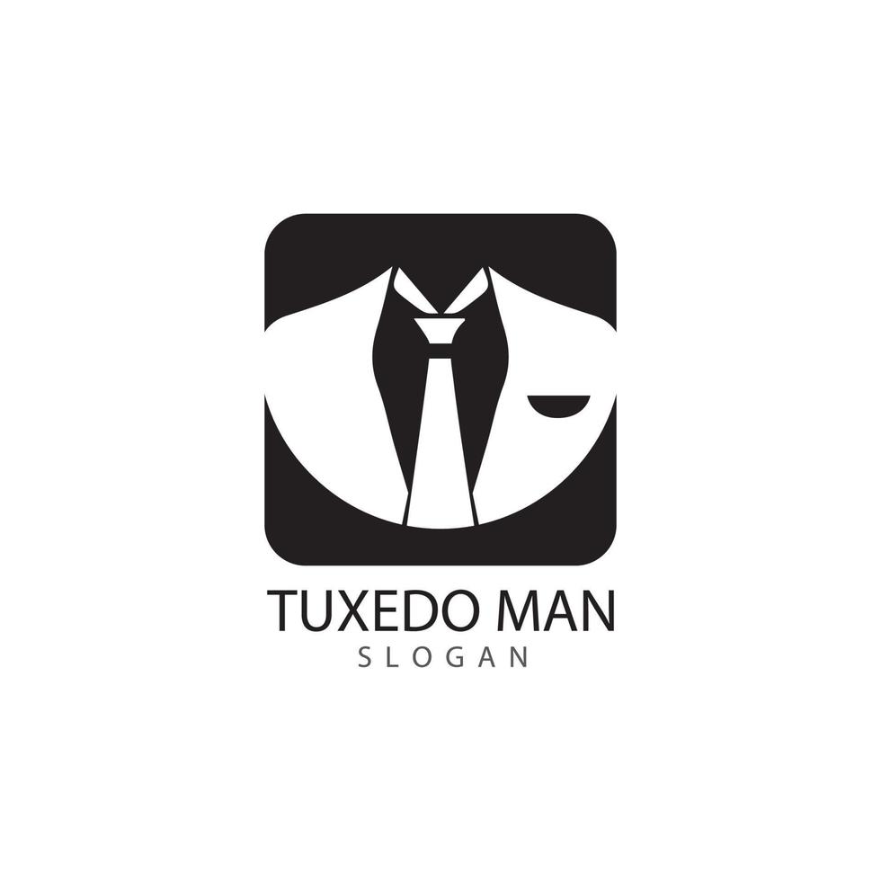 Smoking-Mann-Logo-Design-Vektor-Vorlage vektor