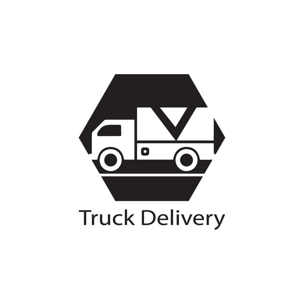 lkw-symbol illustration vektorvorlage vektor