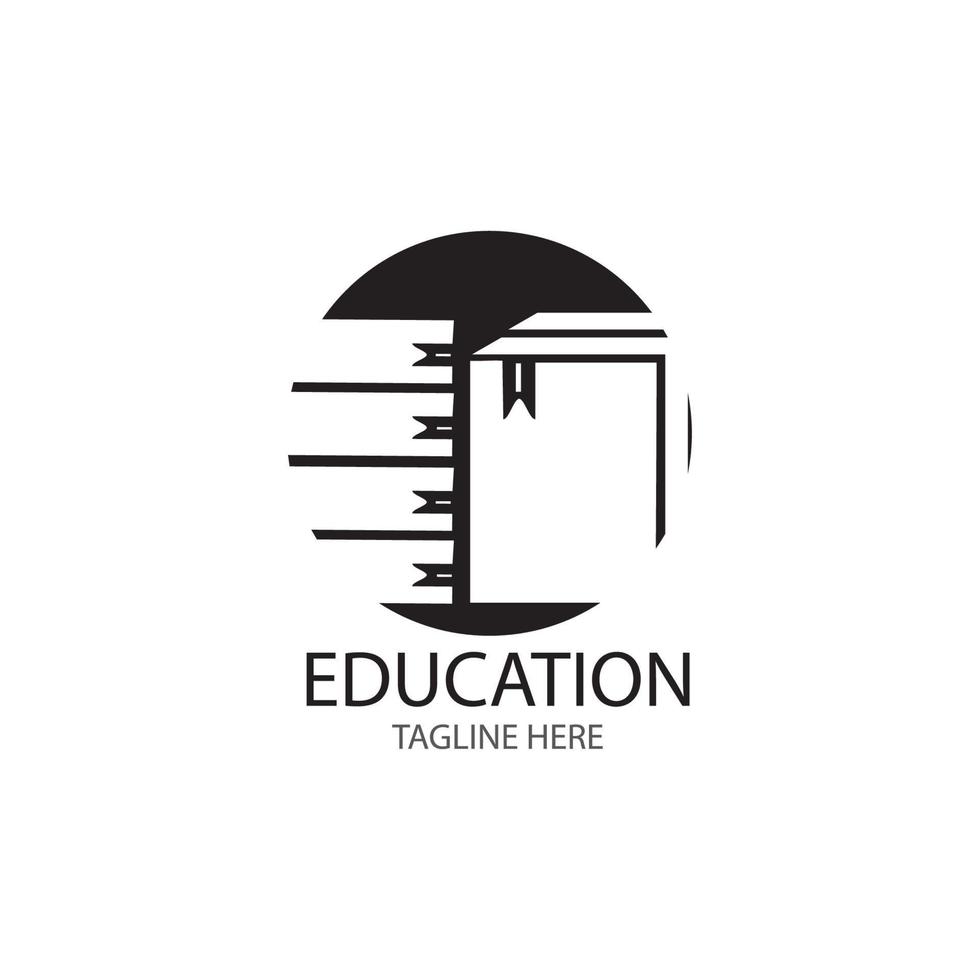 Buch Bildung Logo Vorlage Vektor Illustration Design