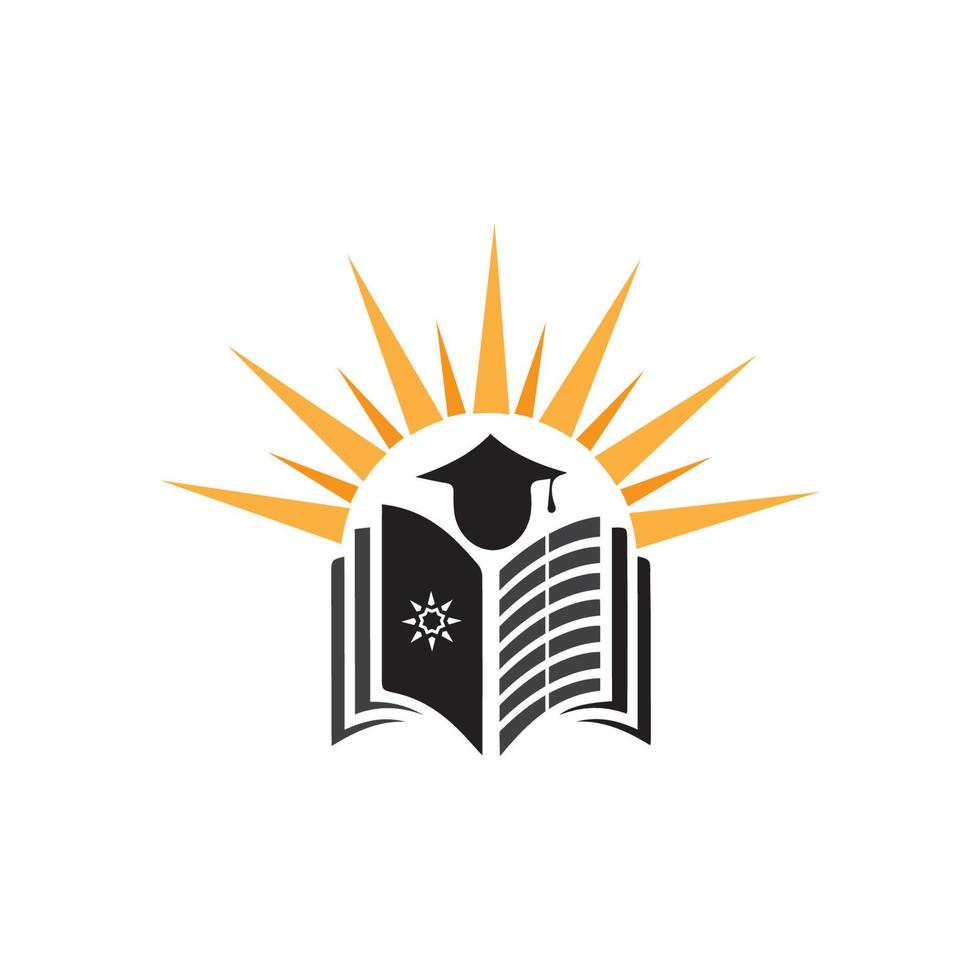 Buch Bildung Logo Vorlage Vektor Illustration Design