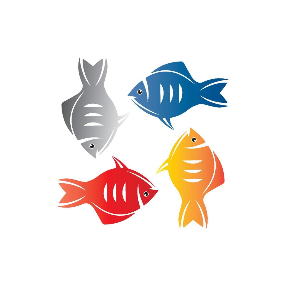 Fisch-Logo-Vorlage. kreatives Vektorsymbol vektor