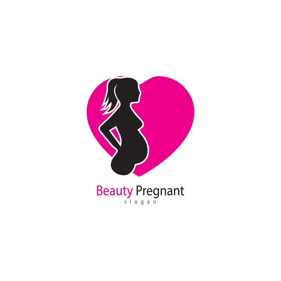 gravid logotyp mall vektor ikon illustration design