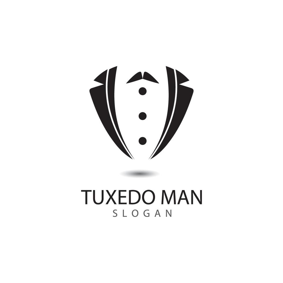 smoking man logotyp design vektor mall