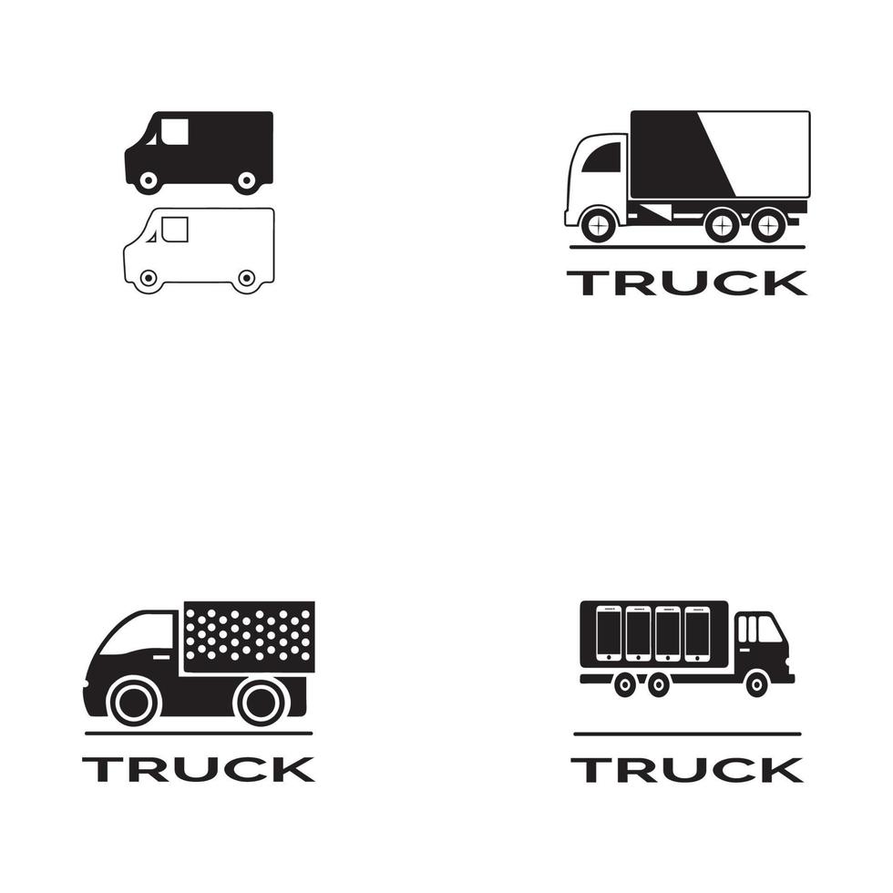 lkw-symbol illustration vektorvorlage vektor