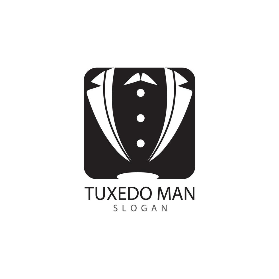 Smoking-Mann-Logo-Design-Vektor-Vorlage vektor