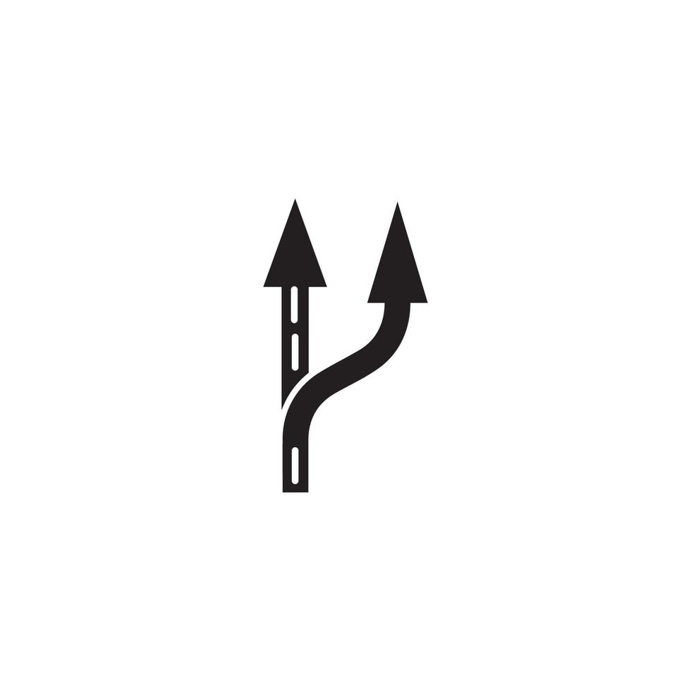 Weg-Vektor-Symbol-Illustration-Design-Vorlage vektor