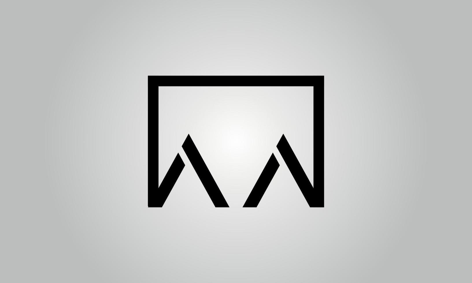 Buchstabe aa-Logo-Design. aa-Logo mit quadratischer Form in schwarzen Farben Vektor kostenlose Vektorvorlage.