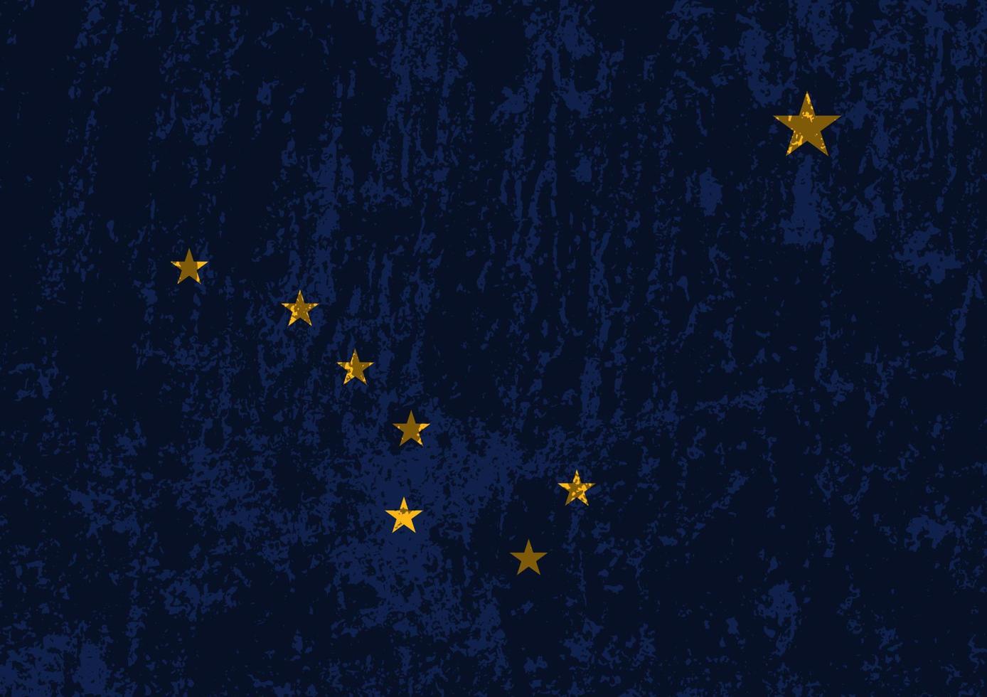 Grunge-Flagge des Staates Alaska. Vektor-Illustration. vektor
