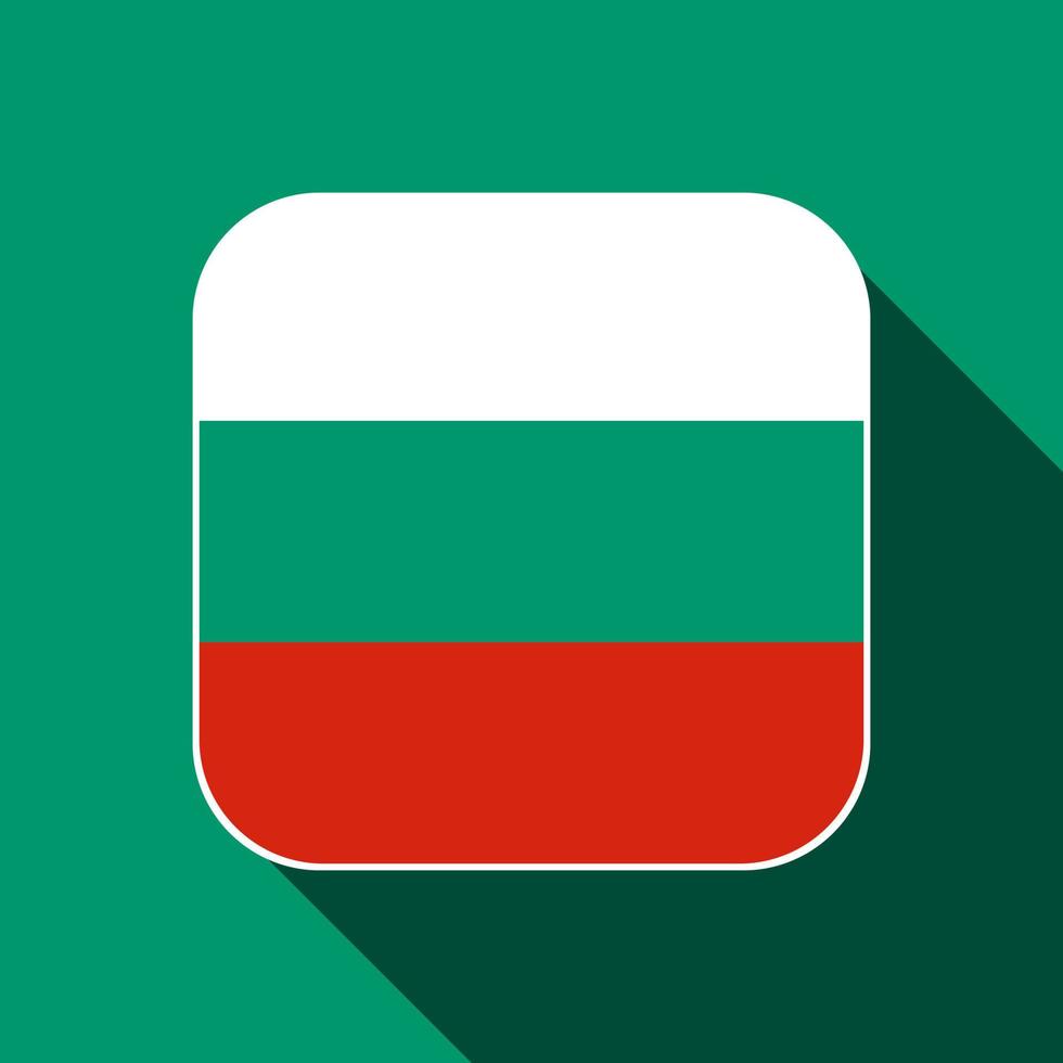 Bulgarien-Flagge, offizielle Farben. Vektor-Illustration. vektor