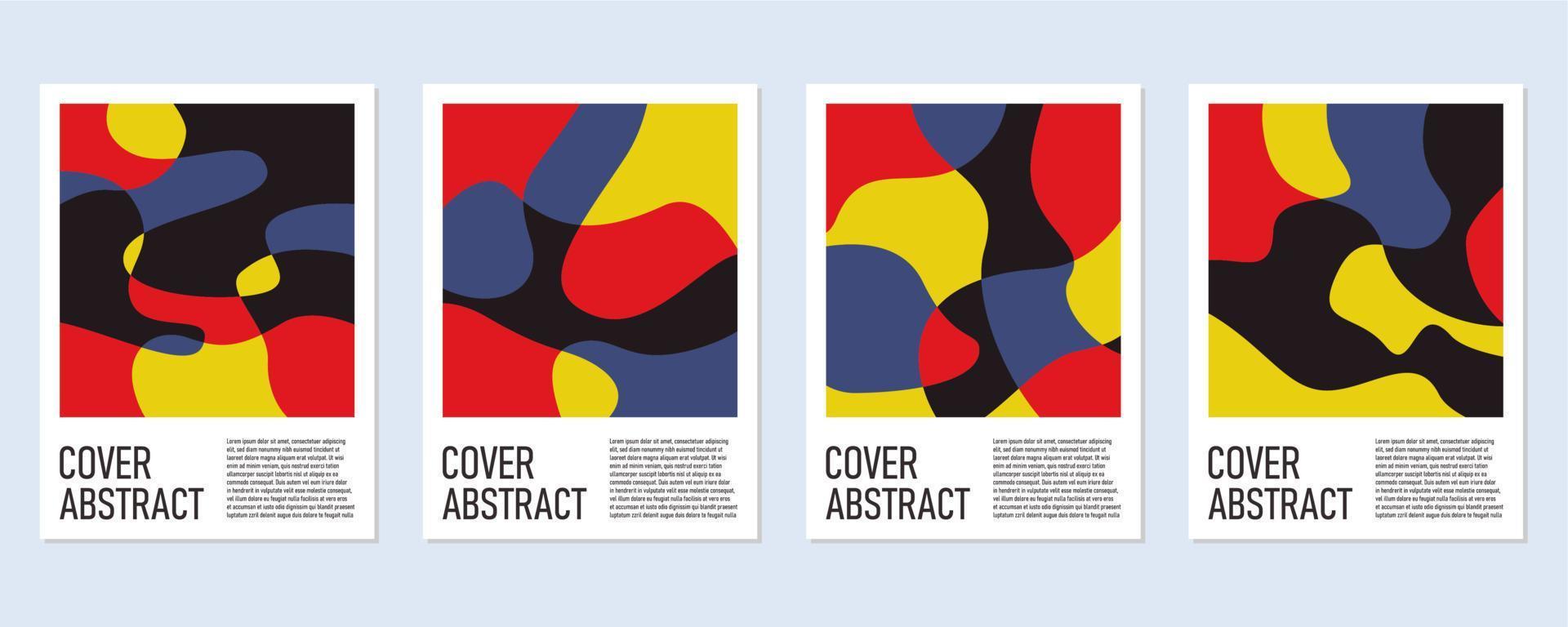 abstrakter farbenfroher geometrischer Hintergrund für Poster und Cover vektor