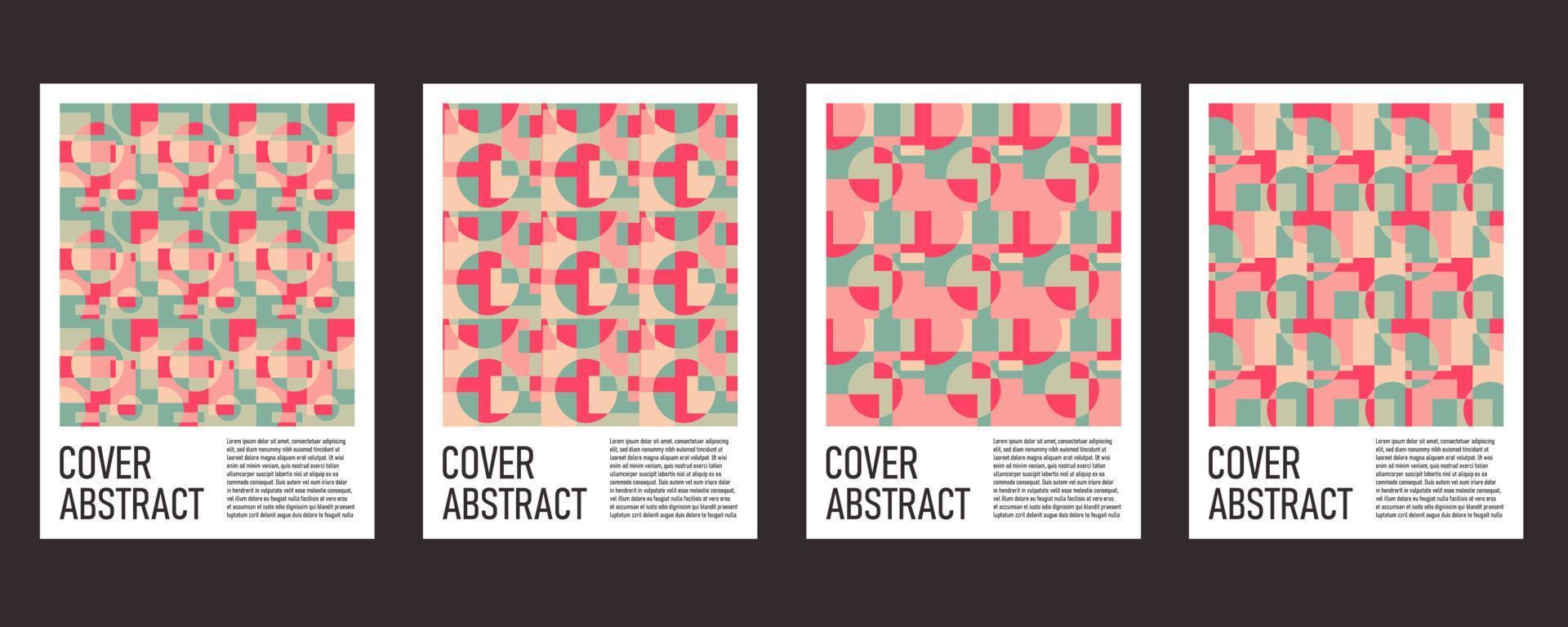 abstrakter farbenfroher geometrischer Hintergrund für Poster und Cover vektor