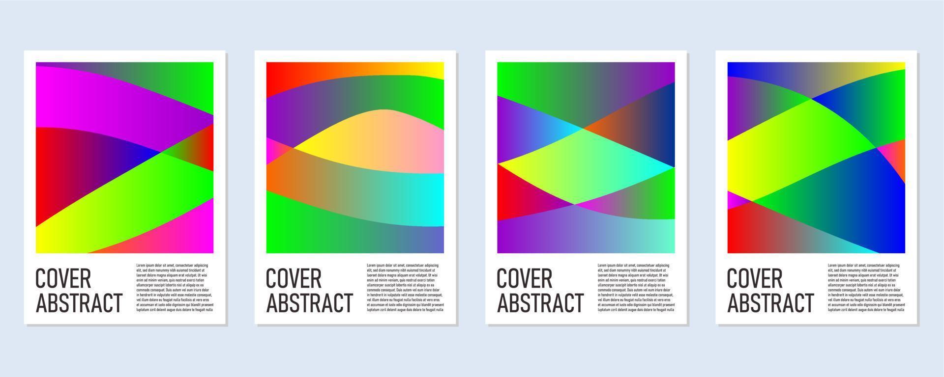 abstrakter farbenfroher geometrischer Hintergrund für Poster und Cover vektor