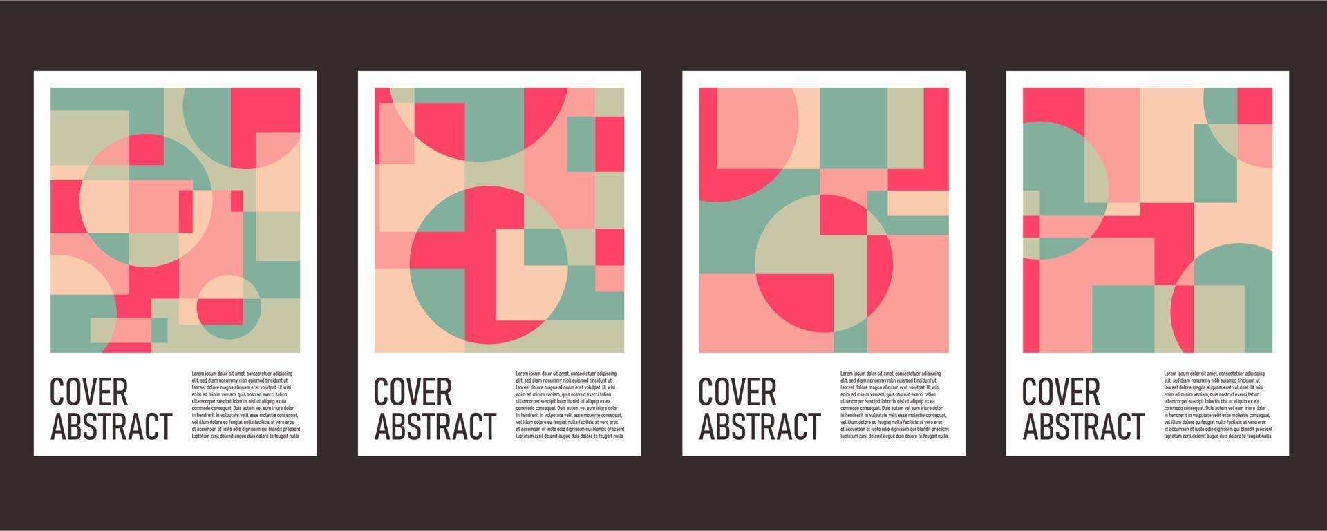 abstrakter farbenfroher geometrischer Hintergrund für Poster und Cover vektor