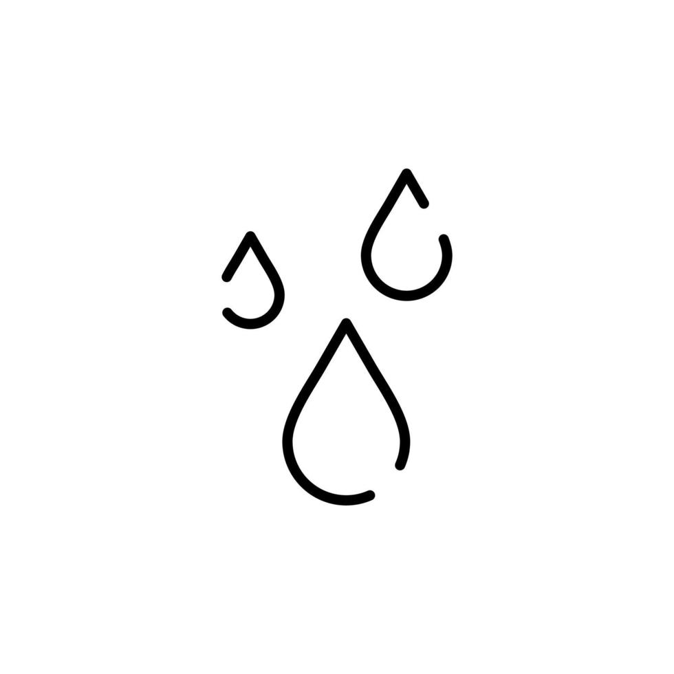 Wassertropfen, Wasser, Tröpfchen, Flüssigkeitssymbol vektor