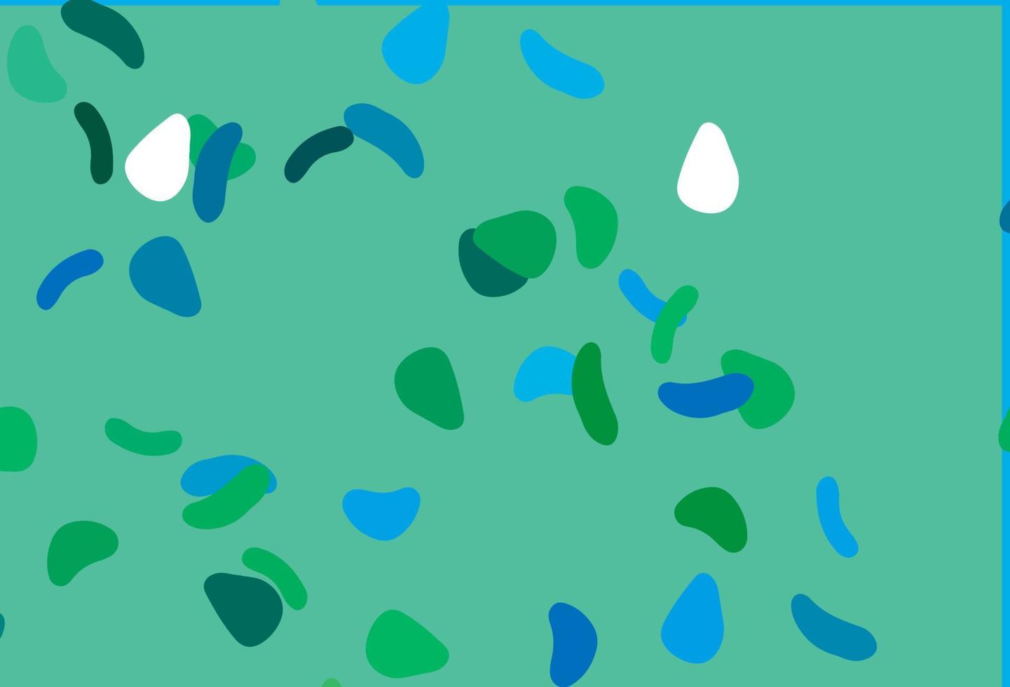 ljusblå, grön vektorbakgrund med abstrakta former. vektor